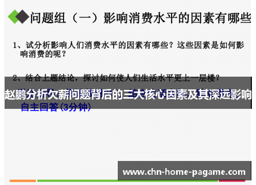 赵鹏分析欠薪问题背后的三大核心因素及其深远影响 赵鹏分析欠薪问题背后的三大核心因素及其深远影响